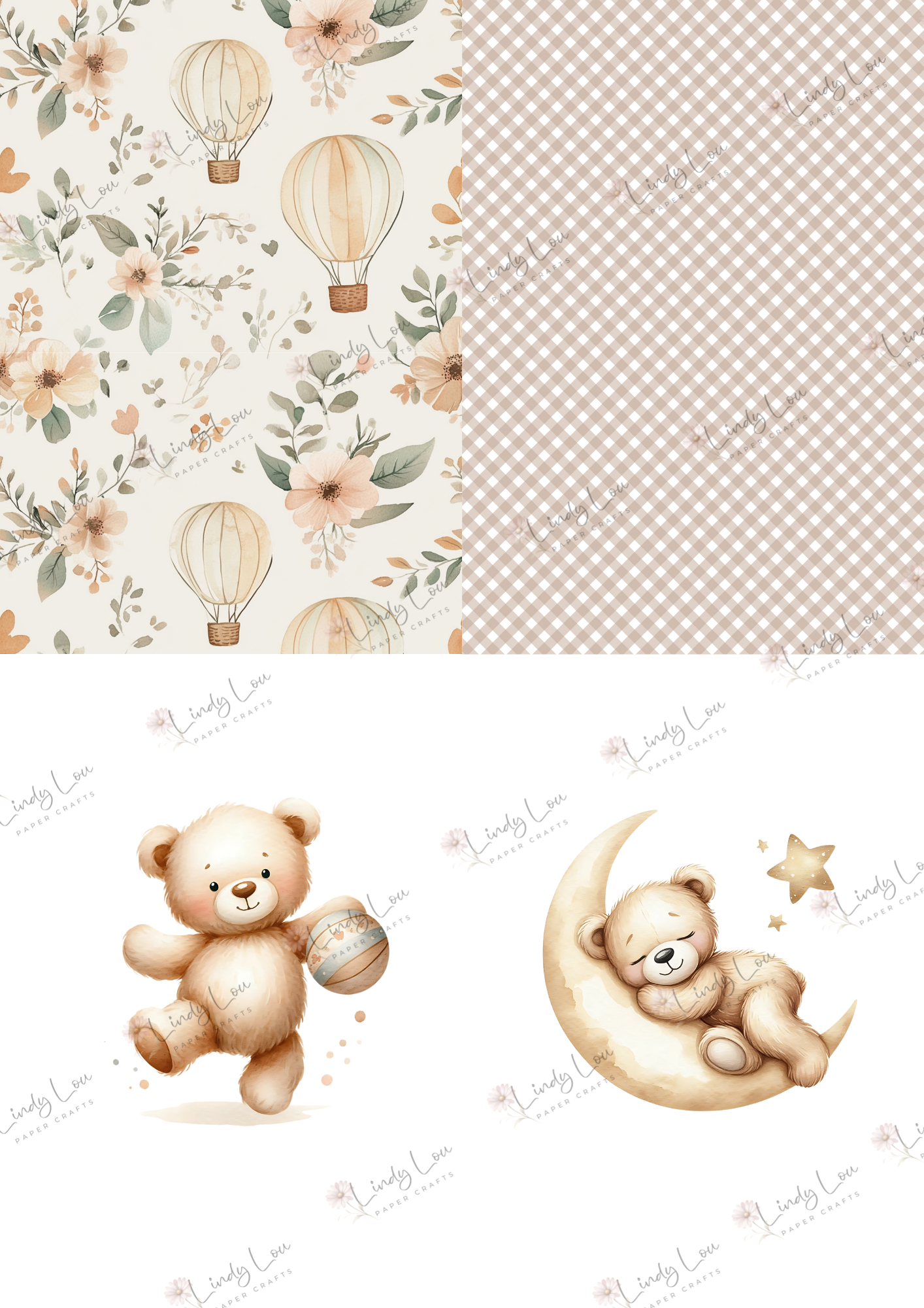 A6 Card Kit - Boho Baby