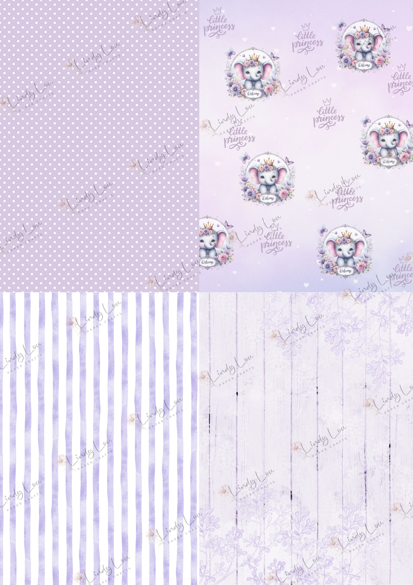 A6 Card Kit - Princess Ellie