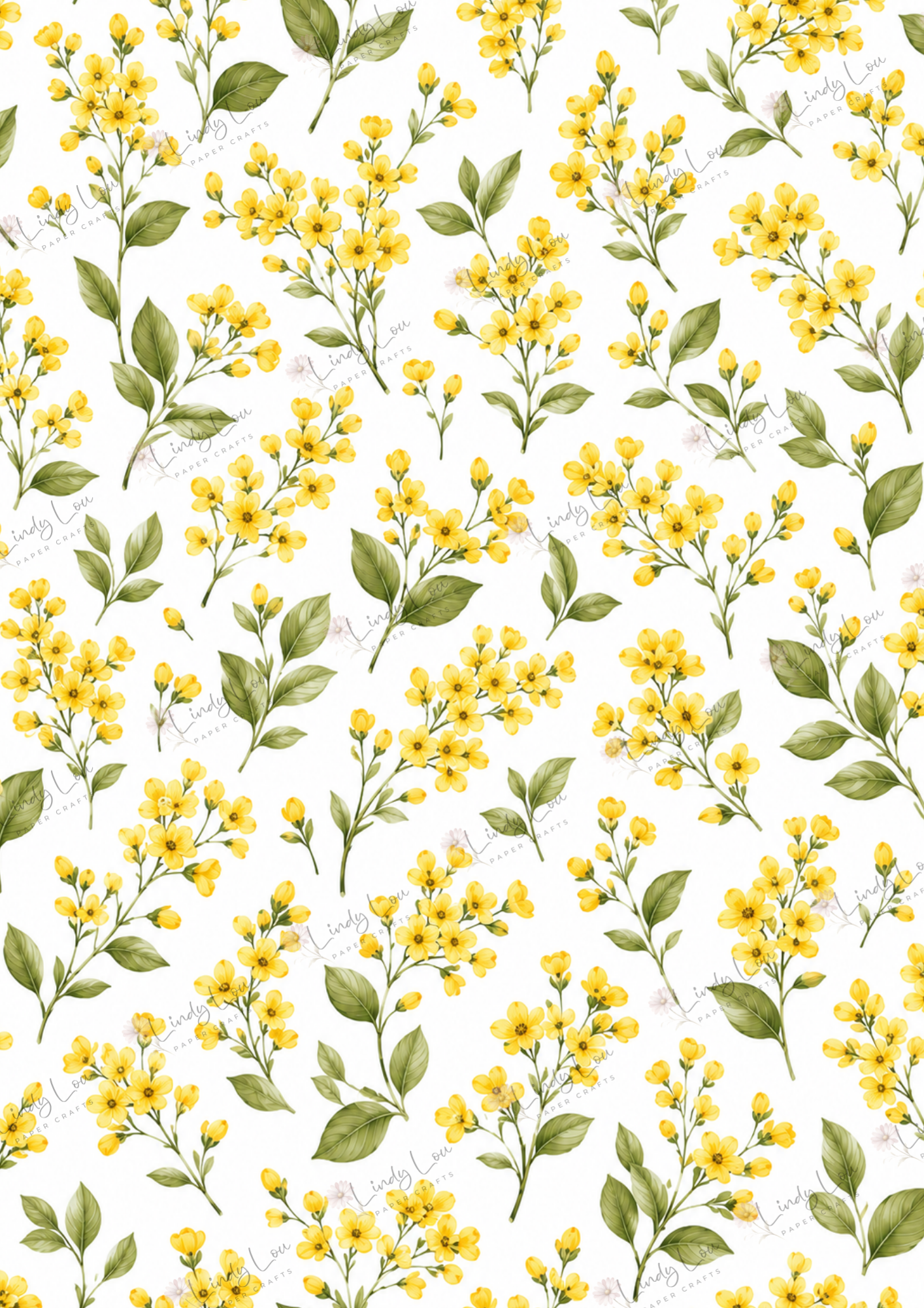 A4 Single Sheet - Sunshine & Moo - Gold Meadow