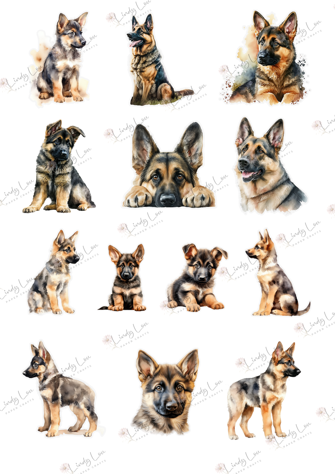 A4 Fussy Cut Sheets  - My Best Friend - The Shepherd Squad