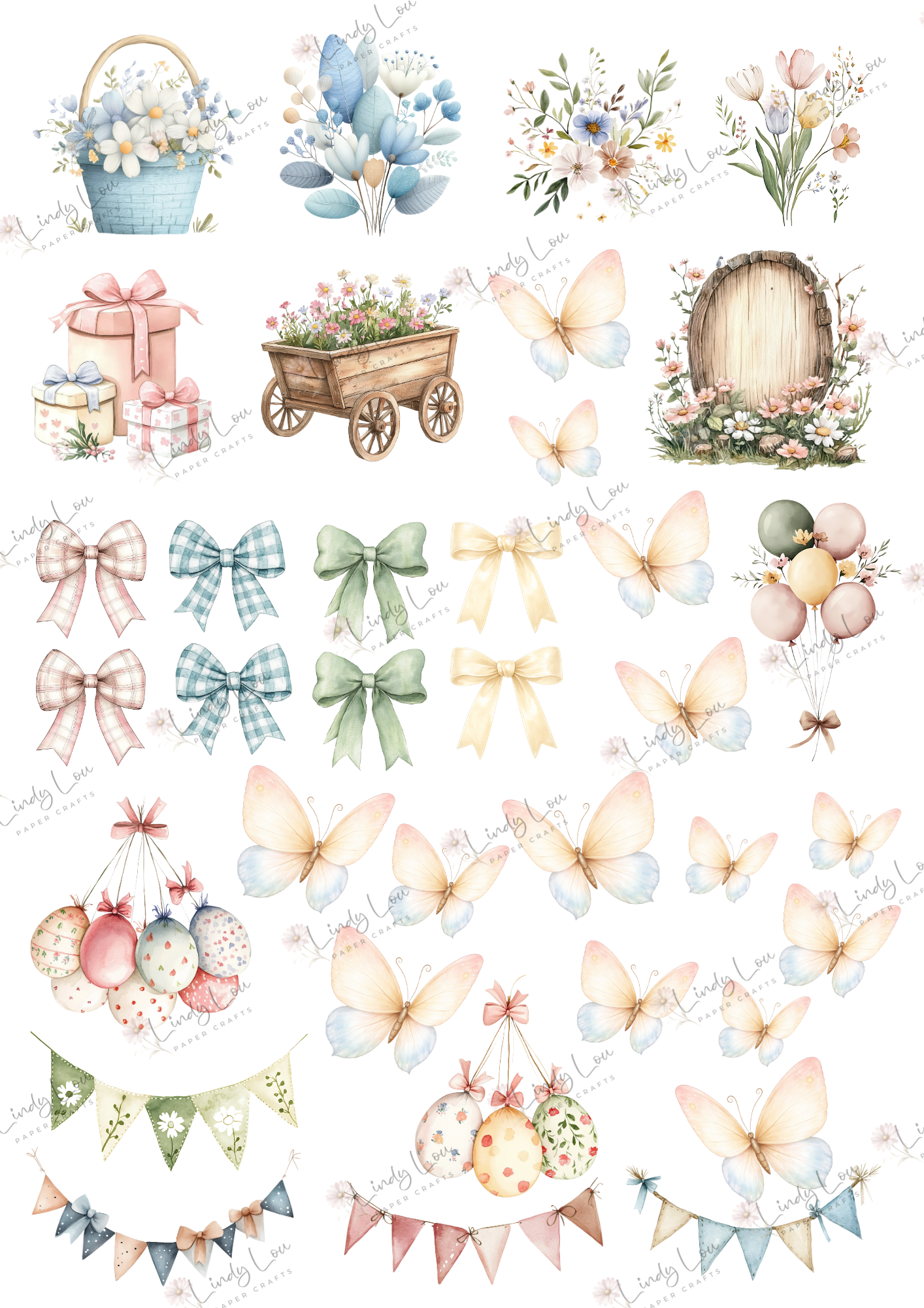 A4 Fussy Cut Sheets - Little Goose Adventures - Little Goose Ephemera