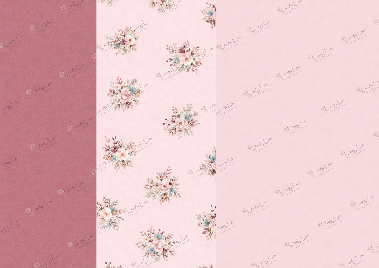 A4 Paper Collection - Burgundy & Blue