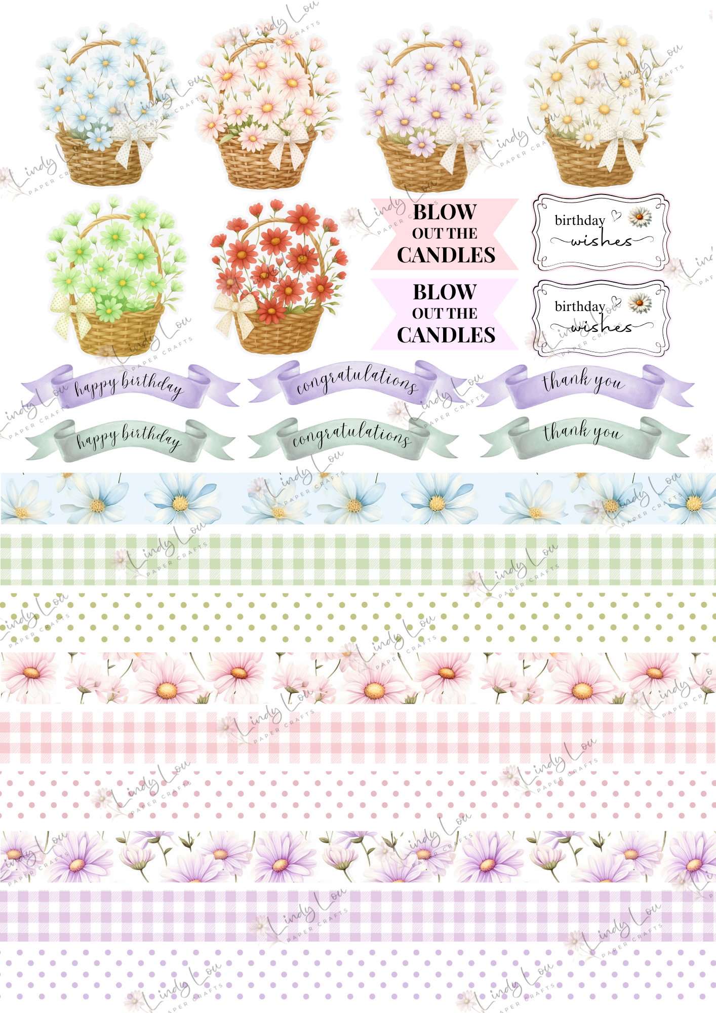 A6 Bumper Edition Card Kit - Daisy Girls