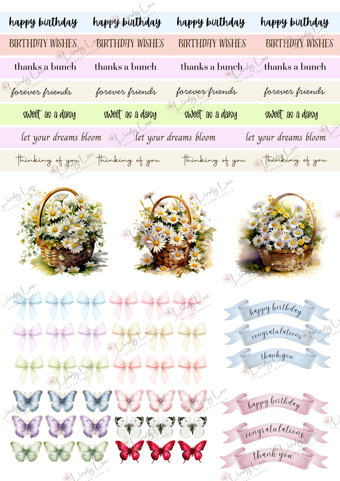 A6 Bumper Edition Card Kit - Daisy Girls