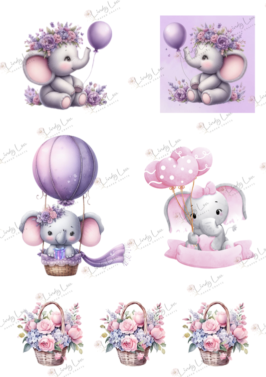 A4 Fussy Cut Sheets - Princess Ellie - Balloon Wishes