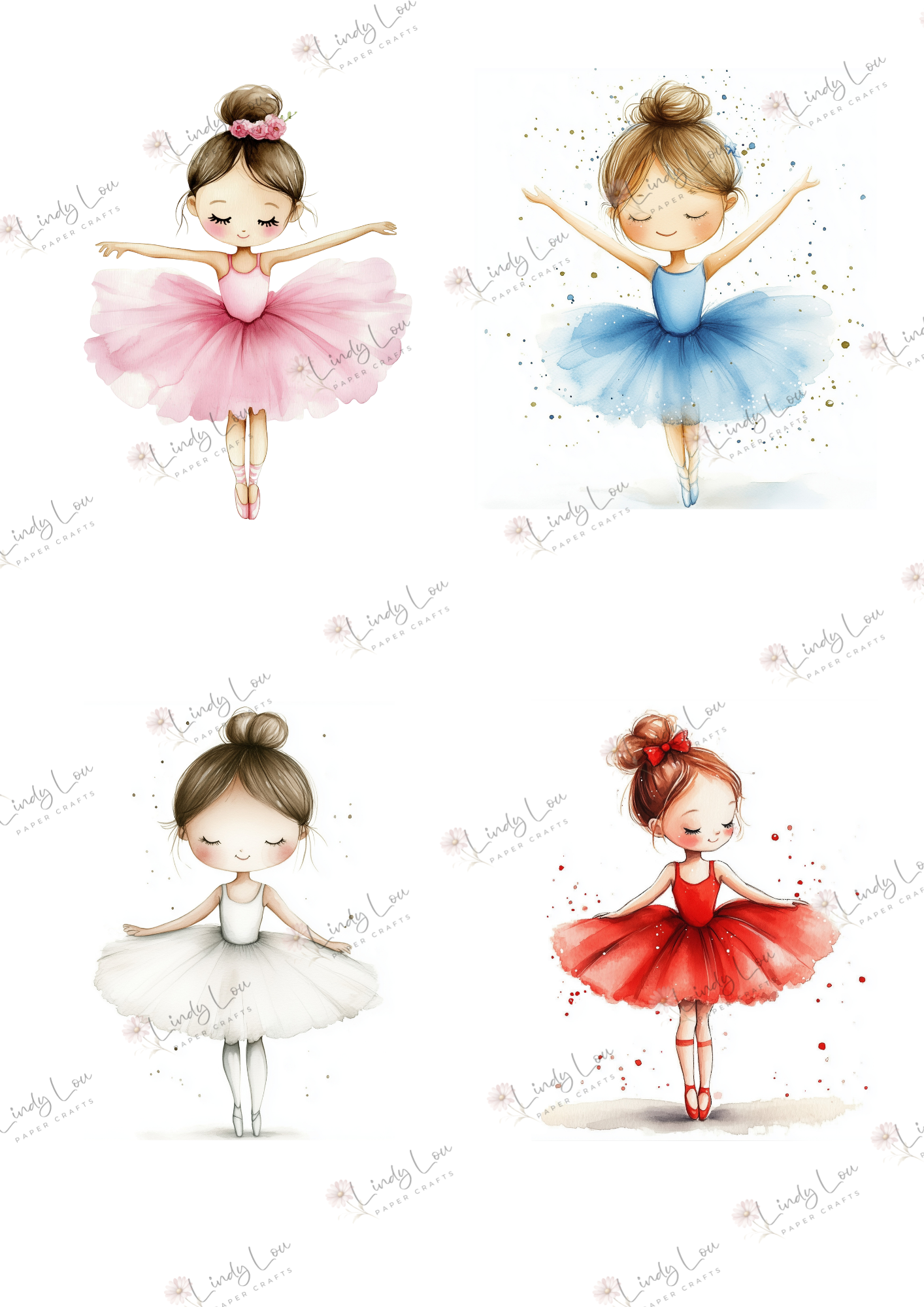 A4 Paper Collection - Ballerina Blossoms