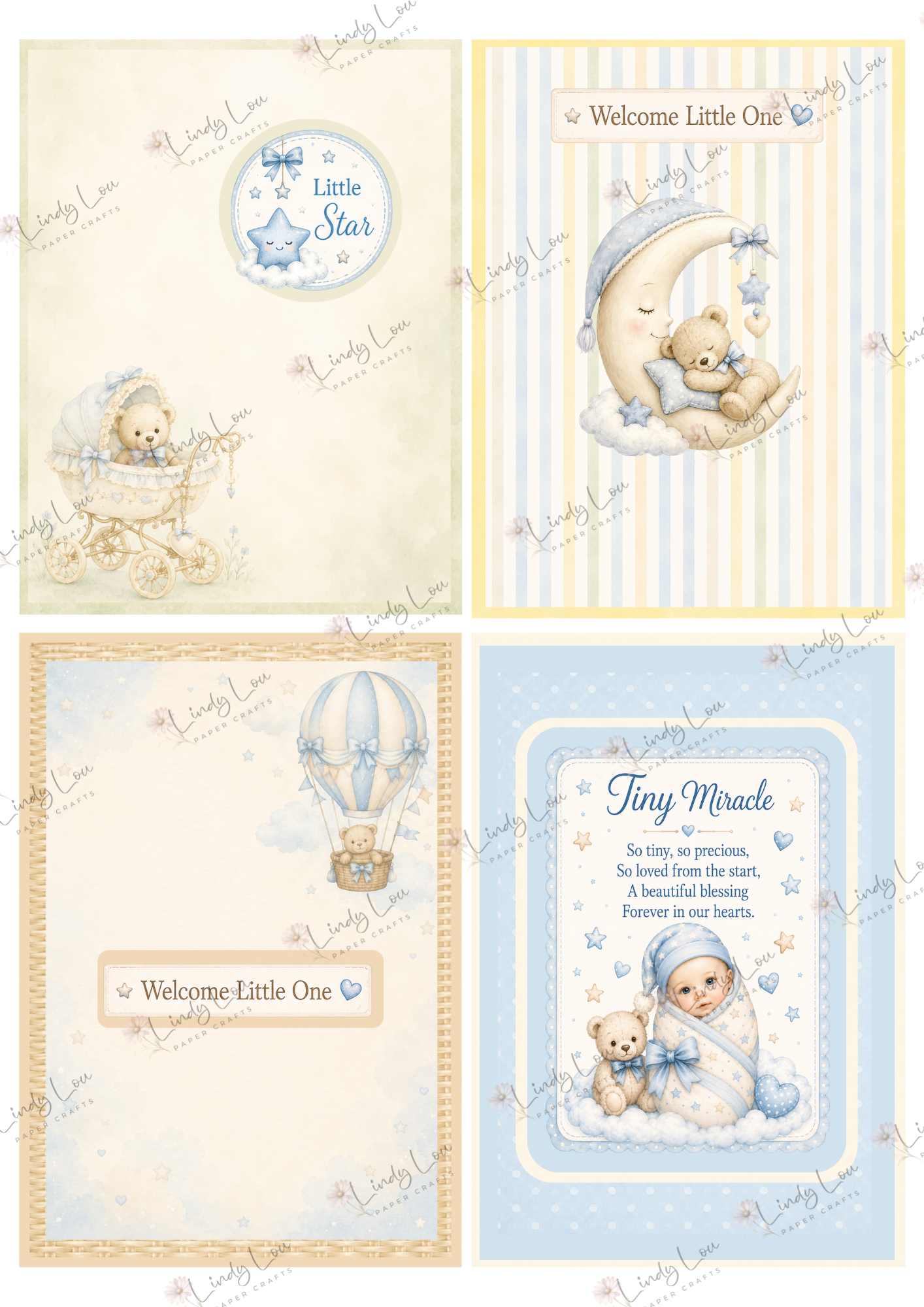 A6 Card Collection - Baby Boy