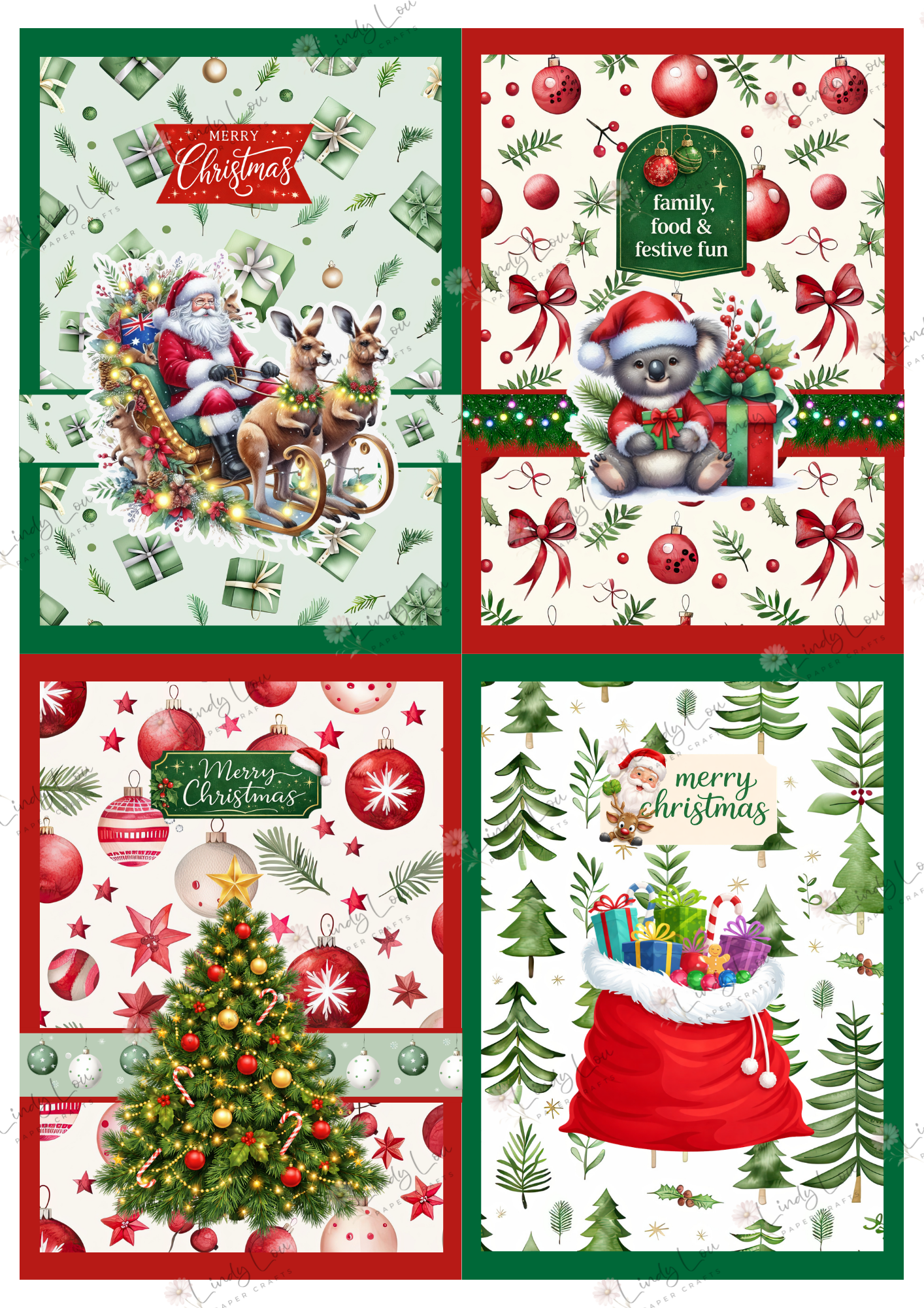 A6 Card Collection - Aussie Christmas