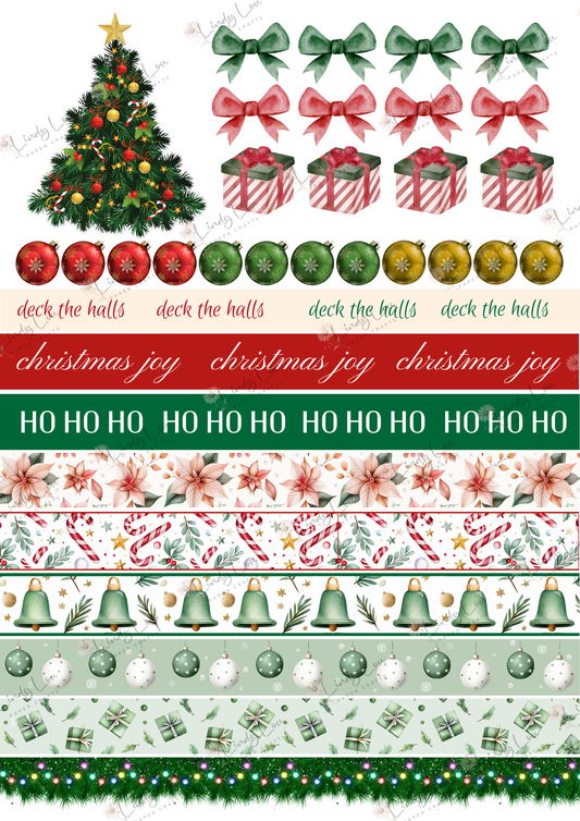 A4 Fussy Cut Sheets  - Aussie Christmas - Trim the Tree