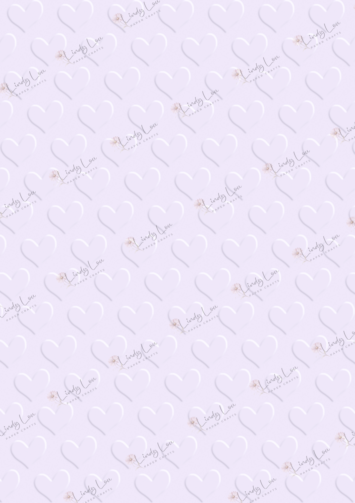 A4 Single Sheet - Summer Florals - Lilac Kisses