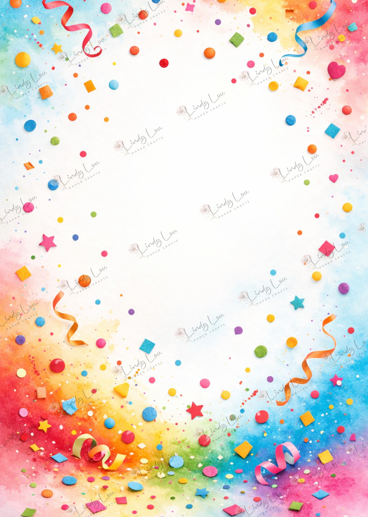 A4 Single Sheet - Birthday Giggles - Celebration Frame