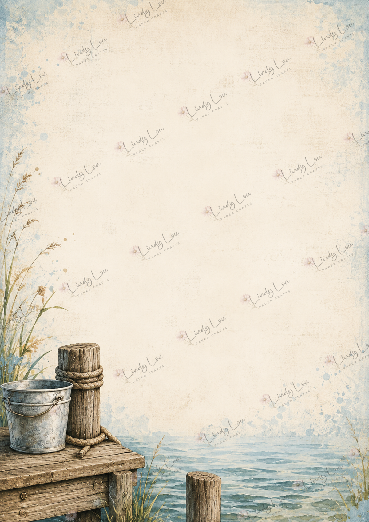 A4 Single Sheet - Gone Fishing - Shoreline Serenity