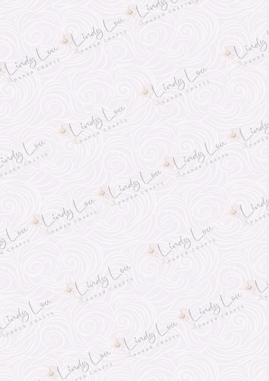 A4 Single Sheet - Tied with a Kiss -  Blush Whispers 2