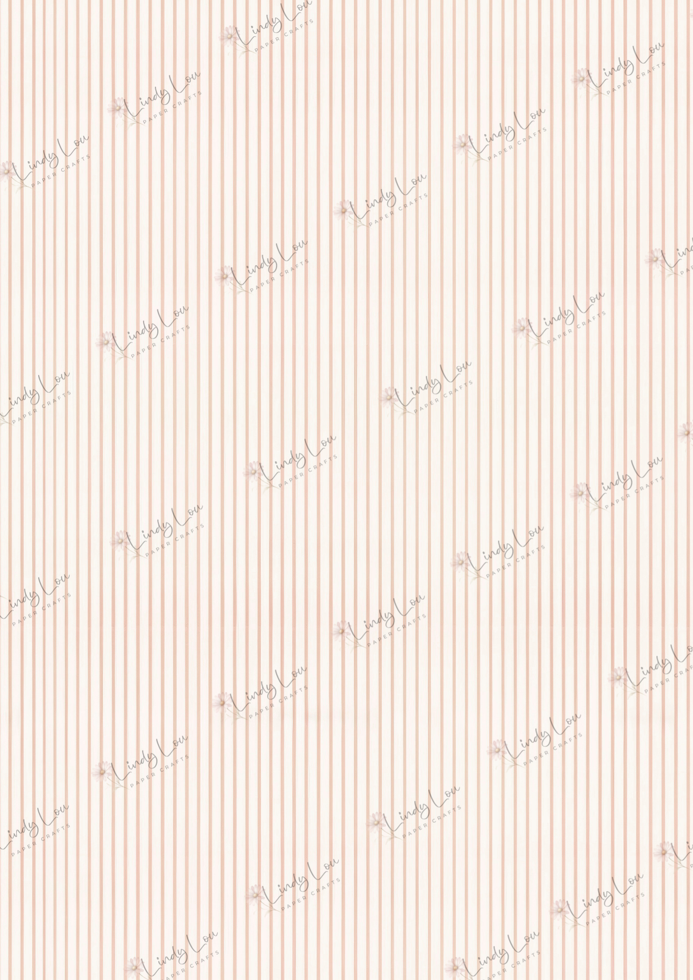 A4 Single Sheet - Tiny Dancer - Tutu Stripes