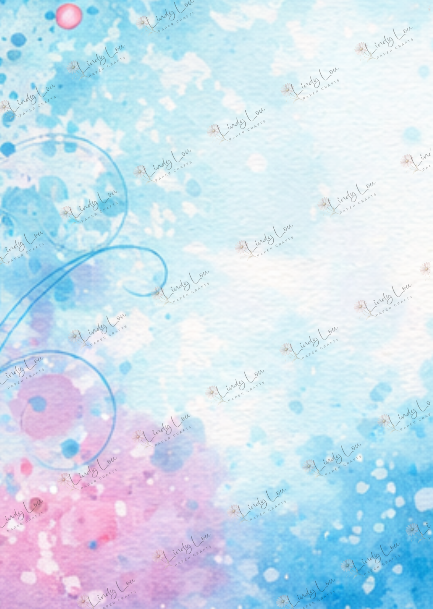 A4 Single Sheet - Absolutely Fabulous - Blush & Breeze