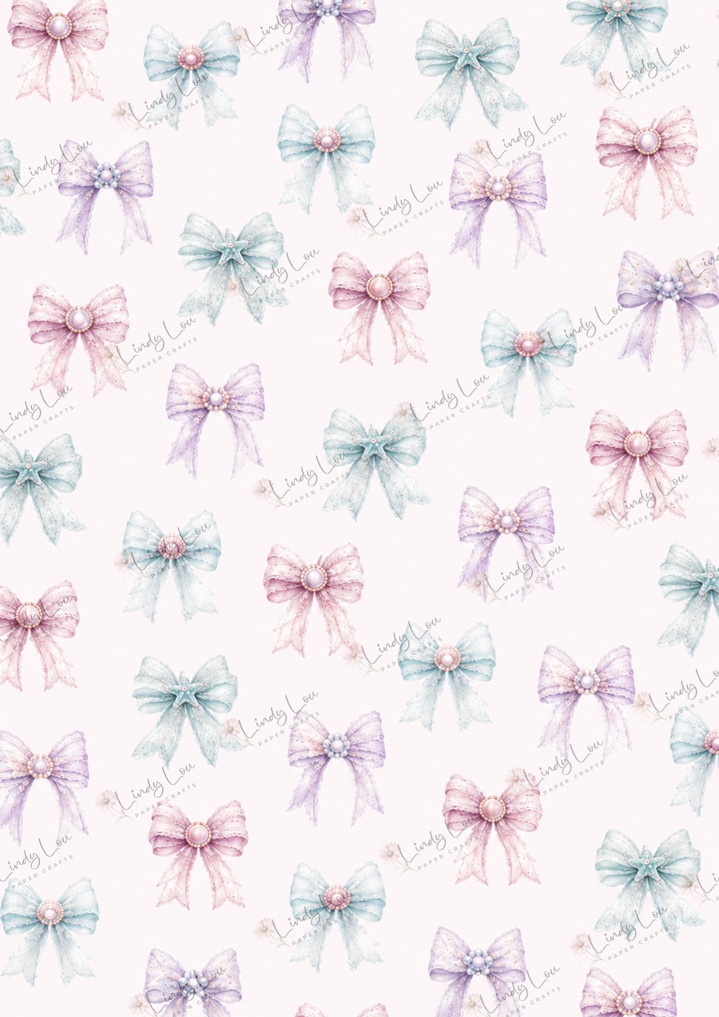 A4 Single Sheet - Bonnet Bay Parade - Pearl Ribbon Parade