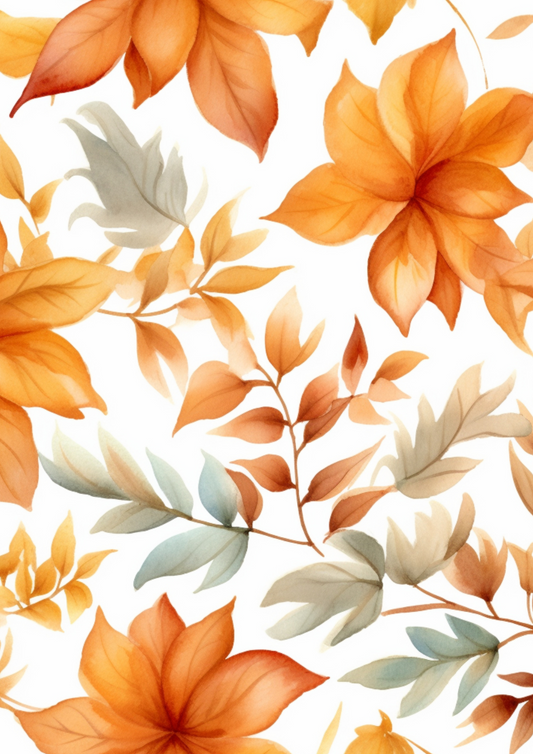 A4 Single Sheet - Amber Afternoon - Autumn Waltz