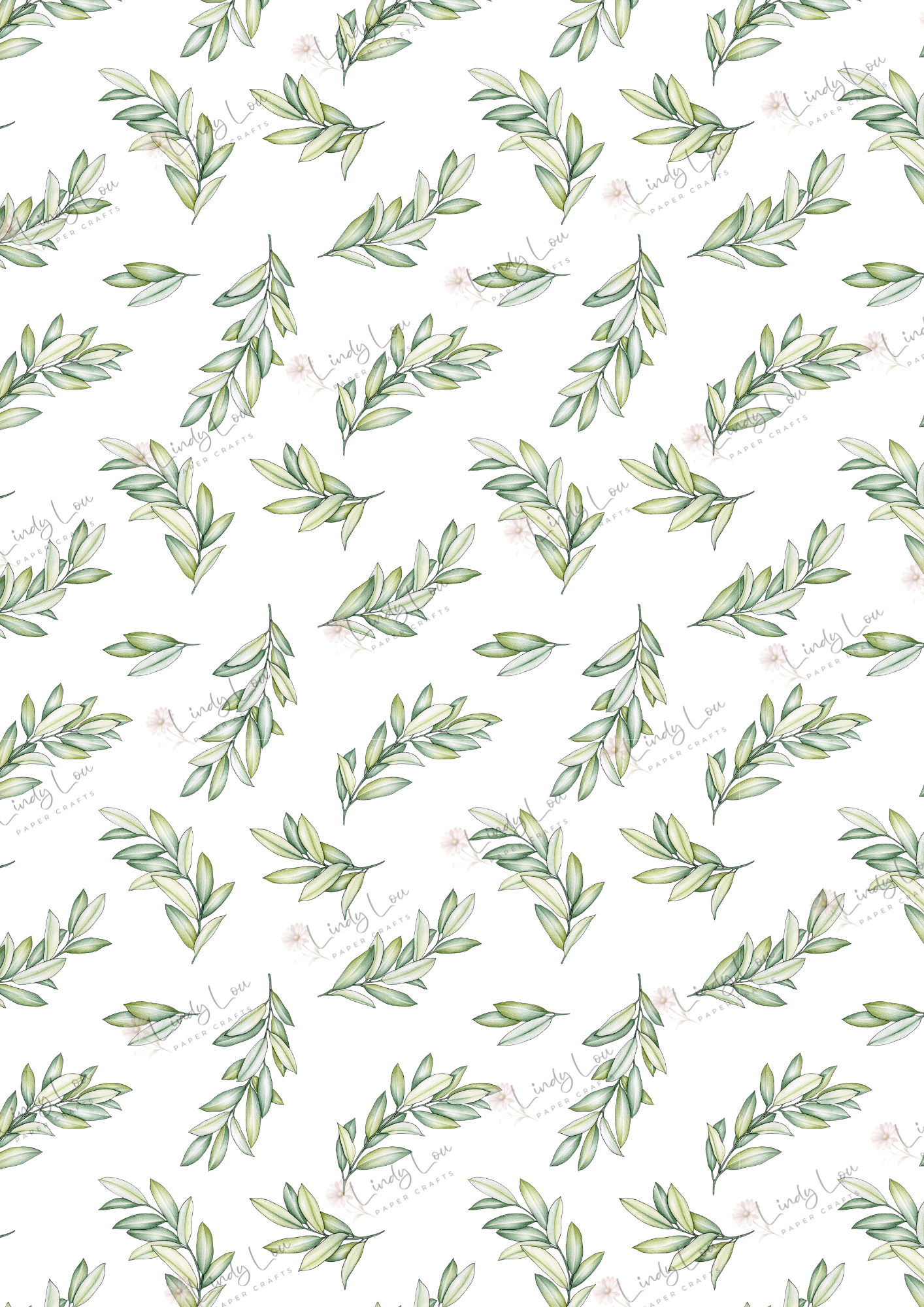 A4 Single Sheet - Wisteria Walk - Wandering Leaves