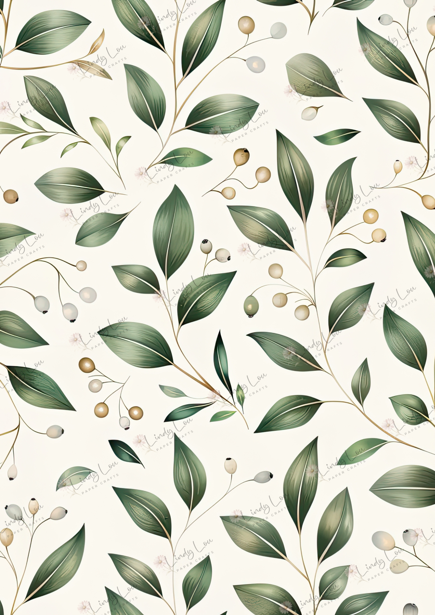 A4 Single Sheet - Aussie Christmas - Mistletoe Meadow