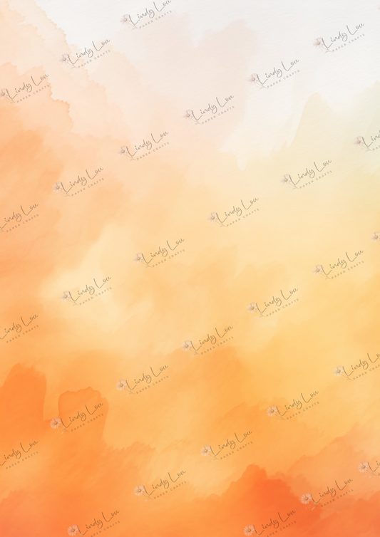A4 Single Sheet - Amber Afternoon - Sunset Bloom