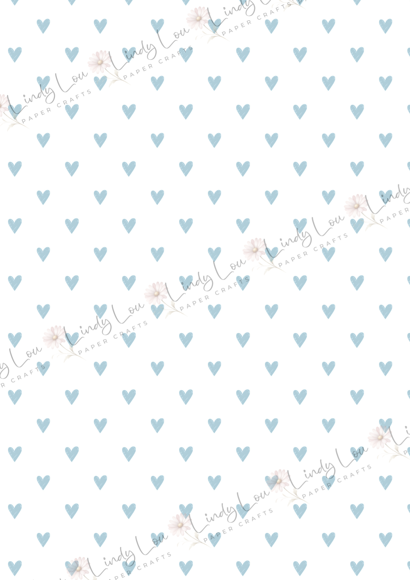 A4 Single Sheet - Daisy Girls - Hearts & Happiness