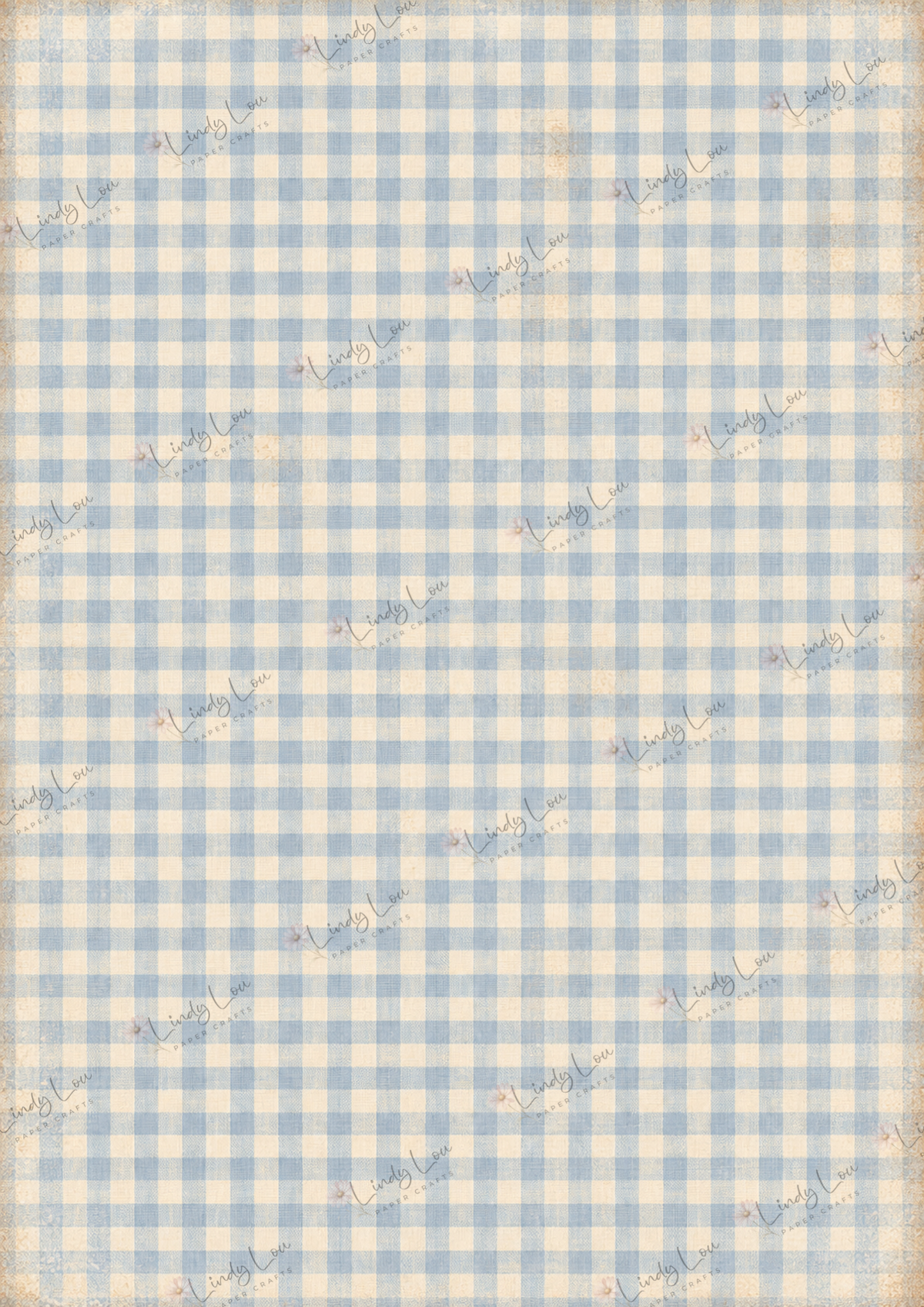 A4 Single Sheet - Country Cluckers - Farmhouse Gingham