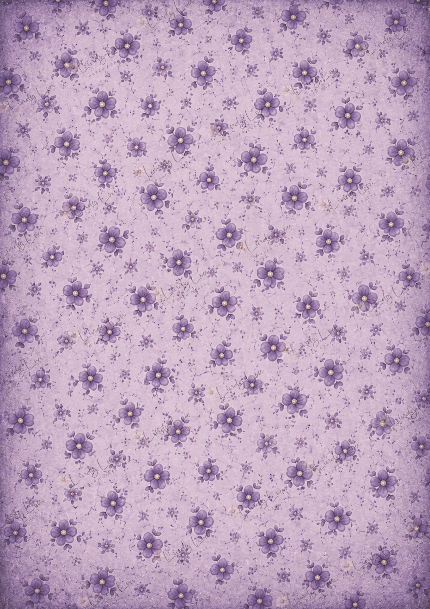 A4 Single Sheet - Gothic Girl Dreams - Ghost Flower Garden