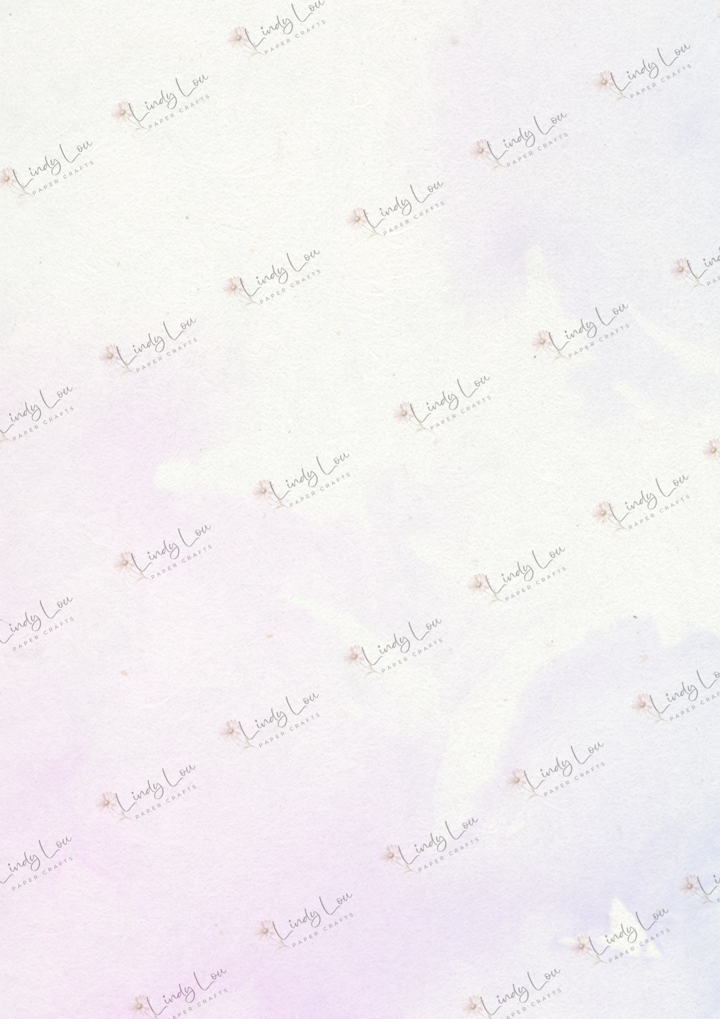A4 Single Sheet - Teacup Garden - Lavender Dreams