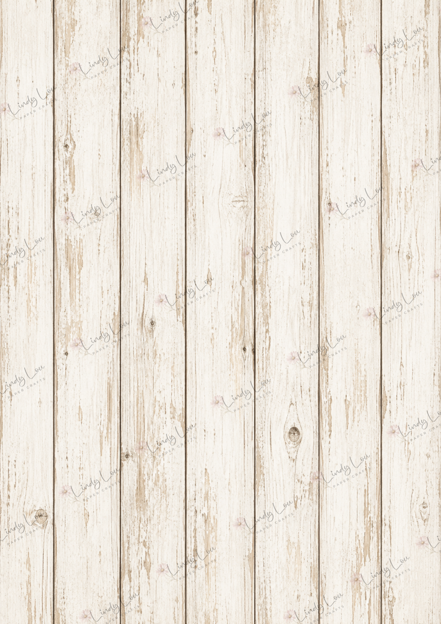 A4 Single Sheet - Giddy up Cowboy - Fence Cream