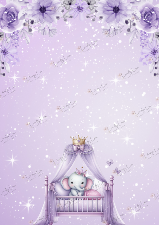 A4 Single Sheet - Princess Ellie - Lavender Lullabies