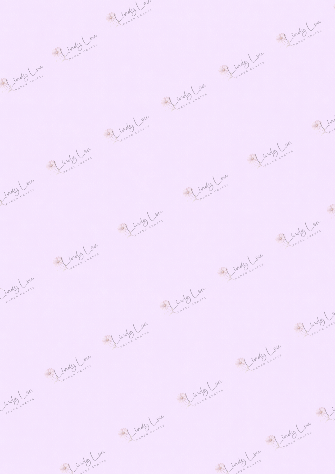 A4 Single Sheet - Bluebirds of Happiness - Lavender Haze