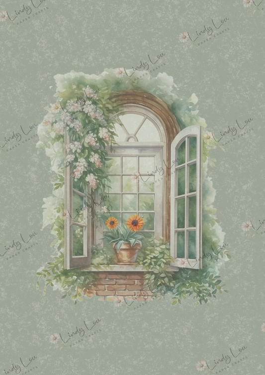 A4 Single Sheet - Amber Afternoon - Window to Autumn