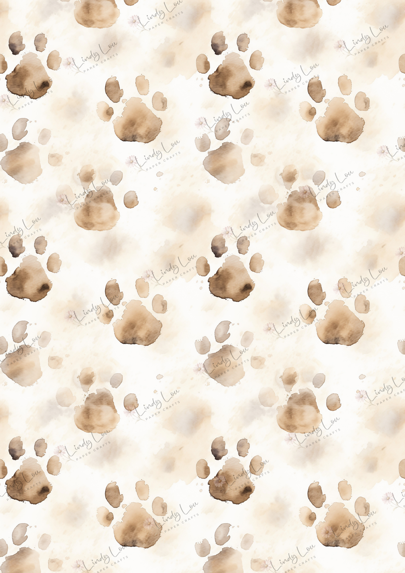 A4 Single Sheet - My Best Friend - Paws & Prints