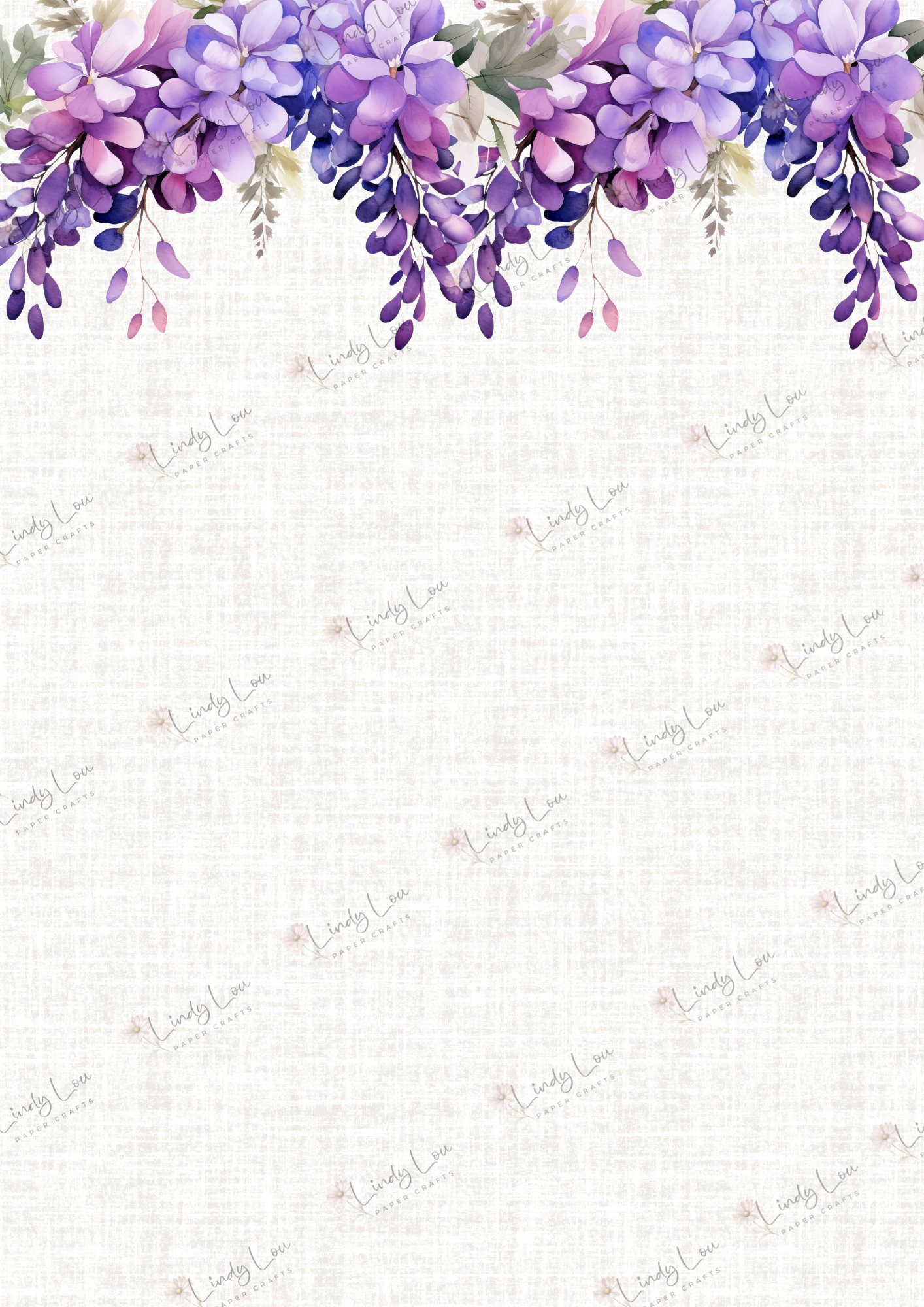 A4 Single Sheet - Wisteria Walk - Wisteria Canopy