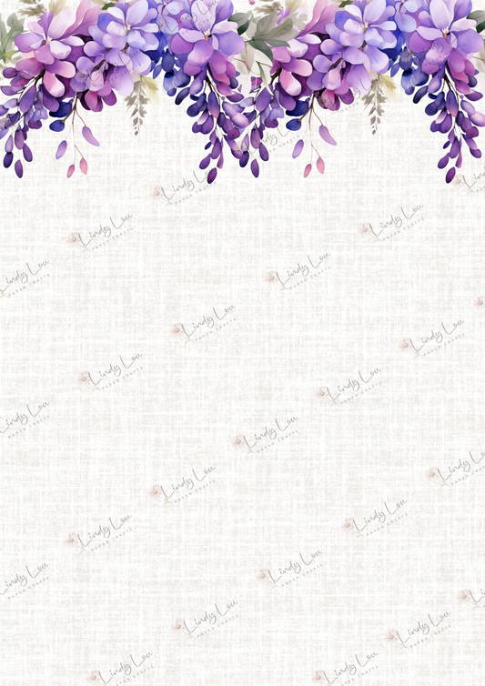 A4 Single Sheet - Wisteria Walk - Wisteria Canopy
