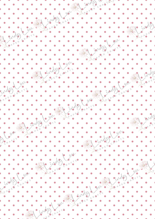 A4 Single Sheet - Sweet Baby Girl - Sugarplum Spots