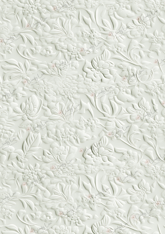 A4 Single Sheet - Tied with a Kiss -  Pressed Elegance