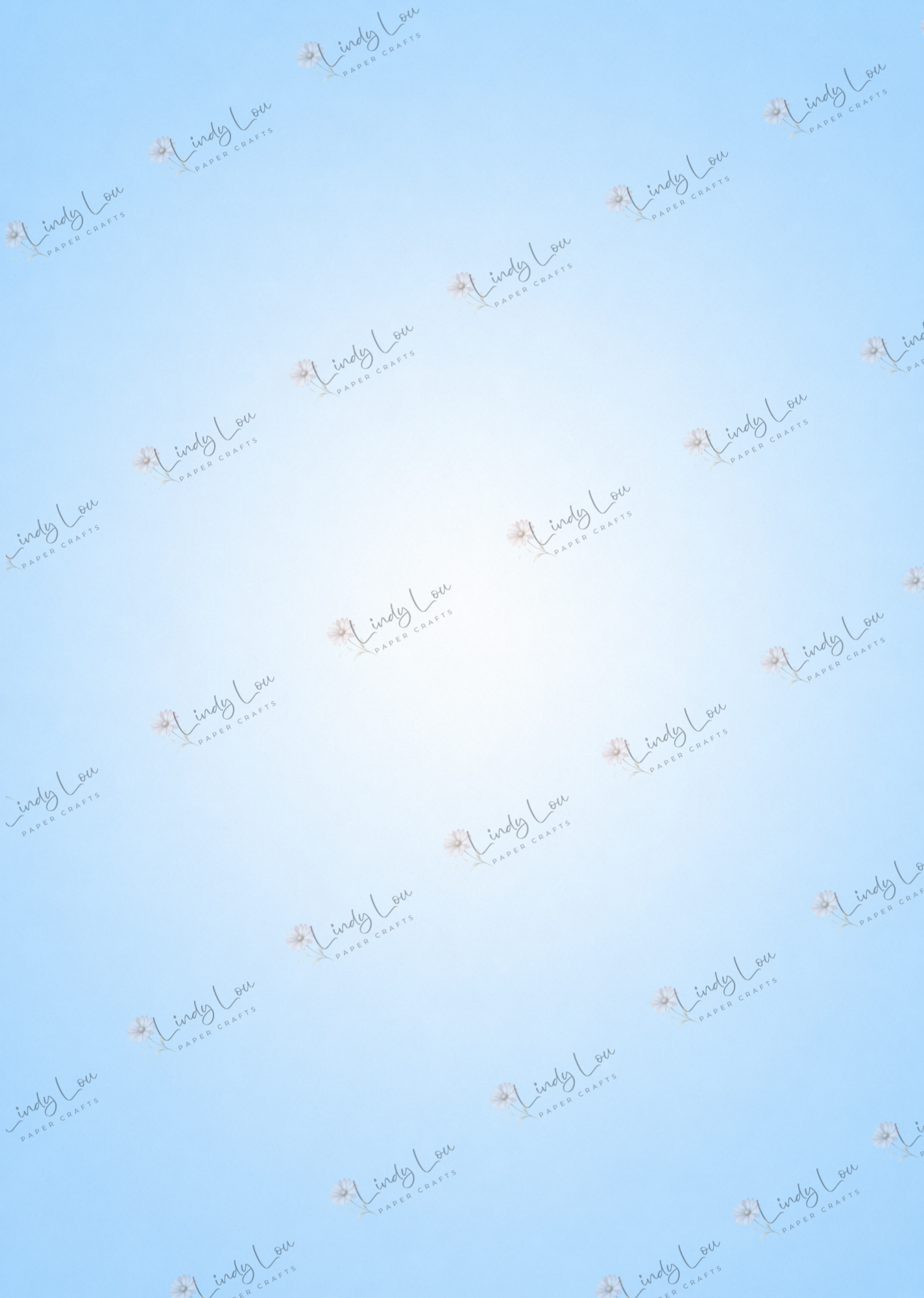 A4 Single Sheet - Birthday Giggles - Blue Skies