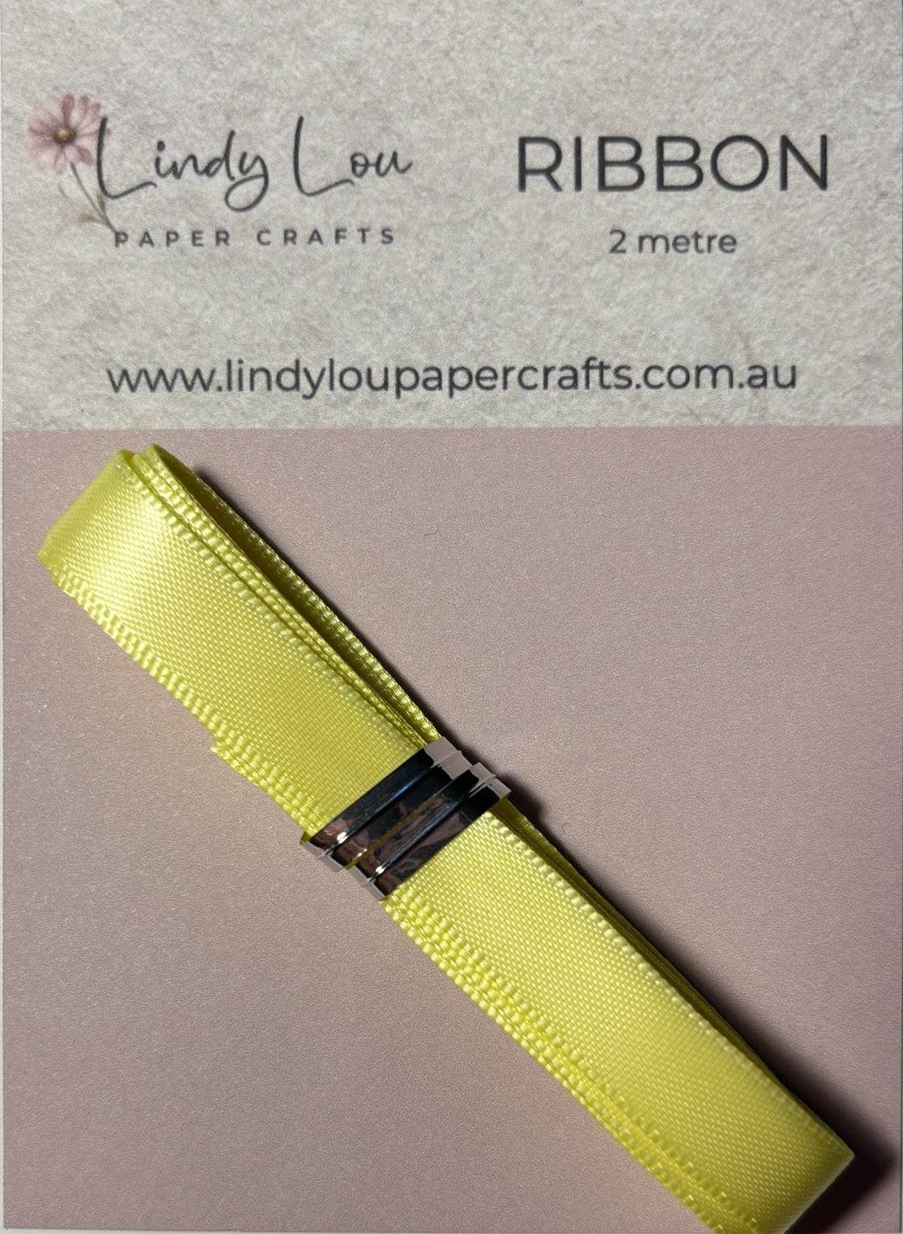 Embelishments - Satin Ribbon - Yellow