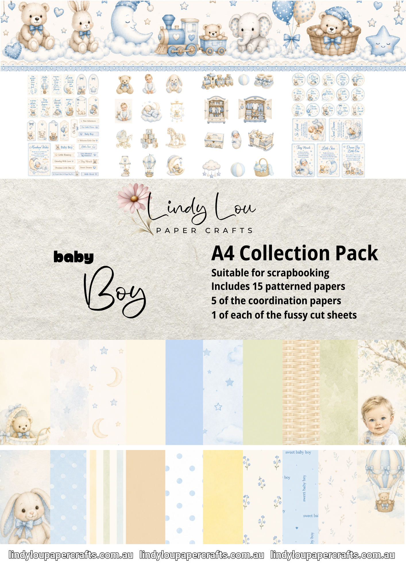 A4 Paper Collection - Baby Boy