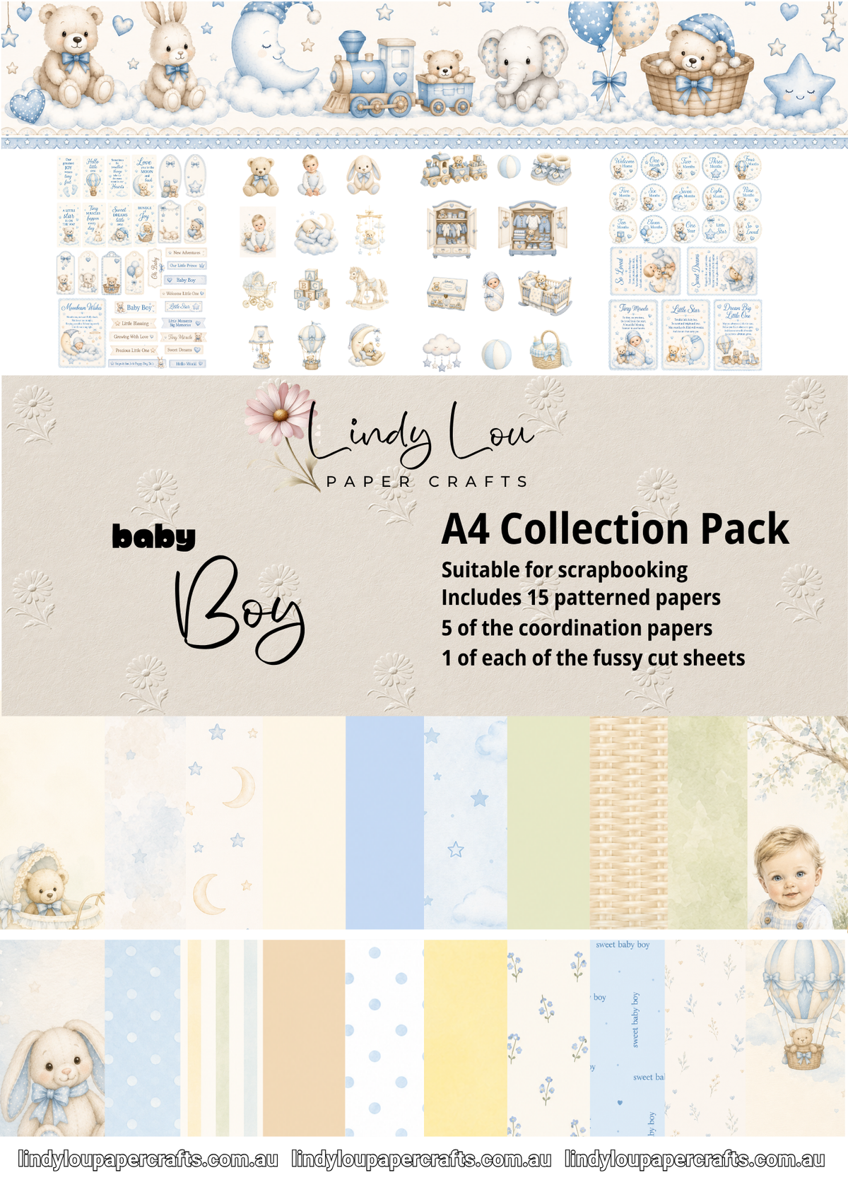 A4 Paper Collection - Baby Boy
