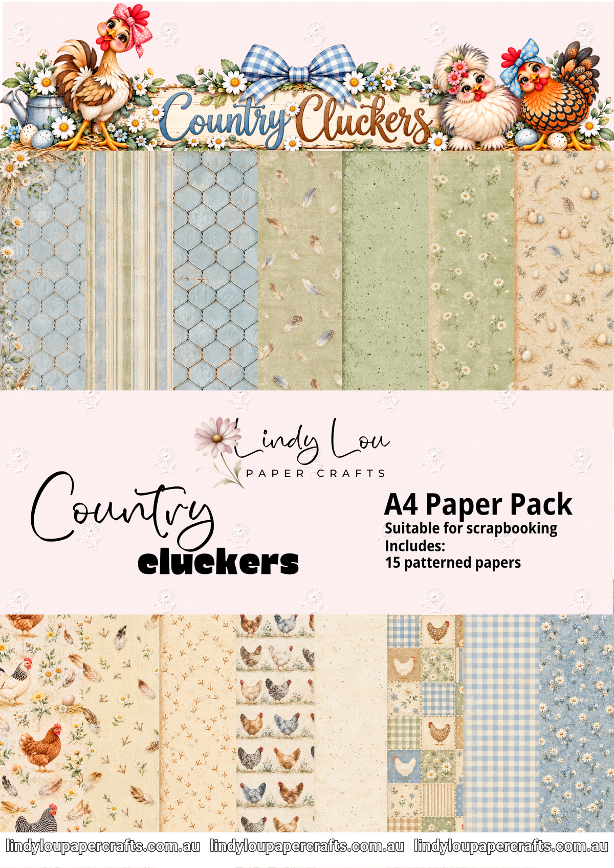 A4 Paper Pack - Country Cluckers