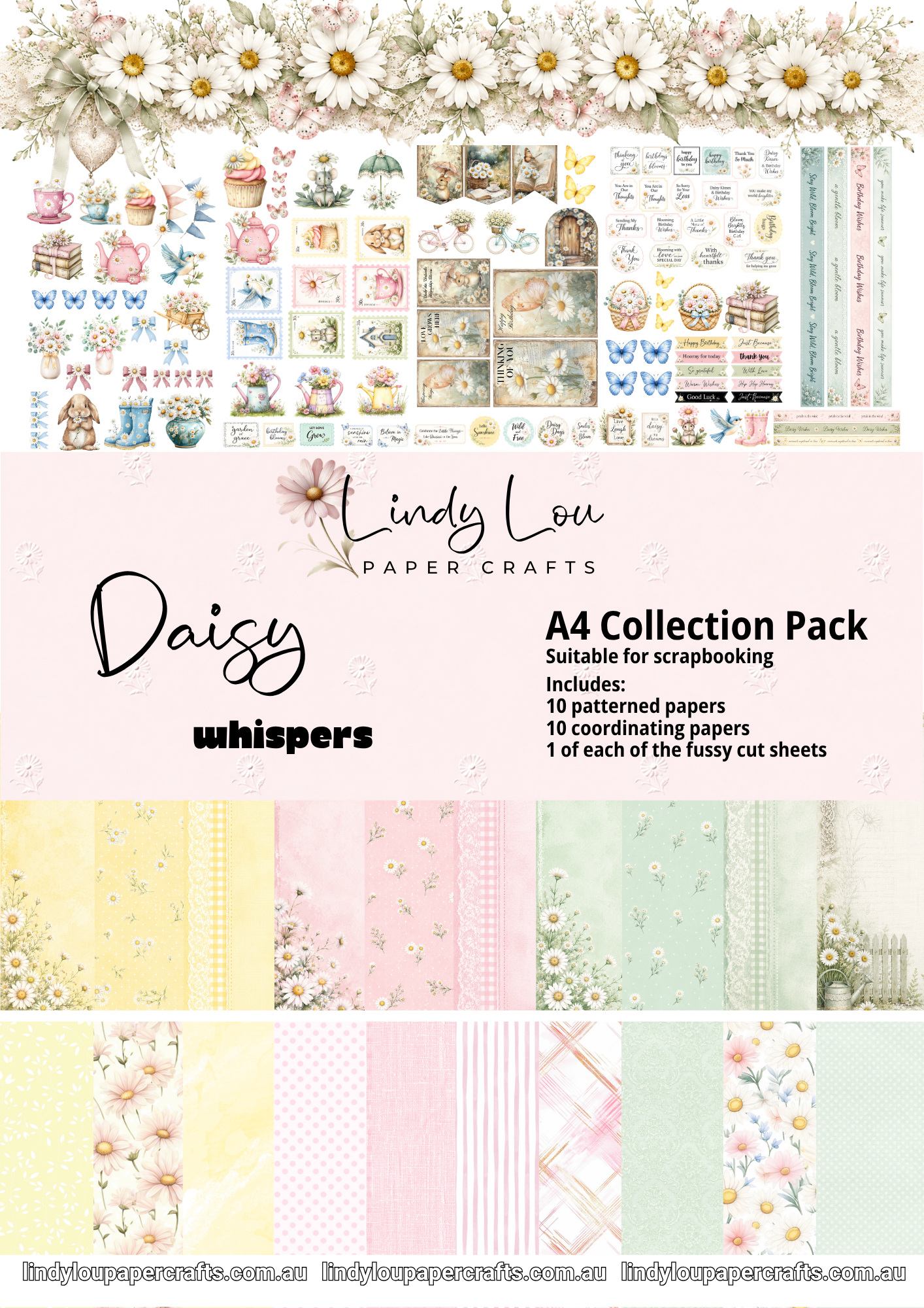 A4 Paper Collection - Daisy Whispers
