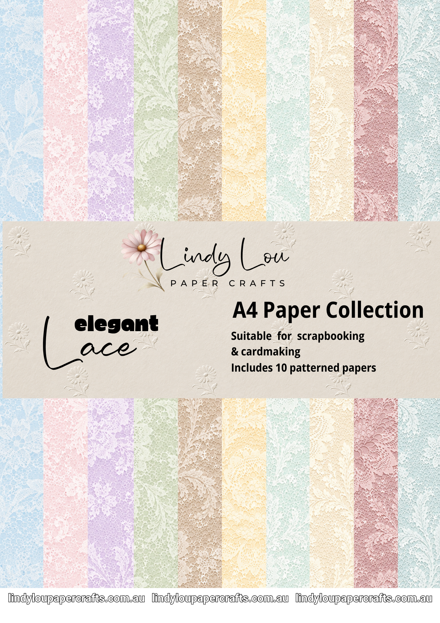 A4 Paper Essentials - Elegant Lace