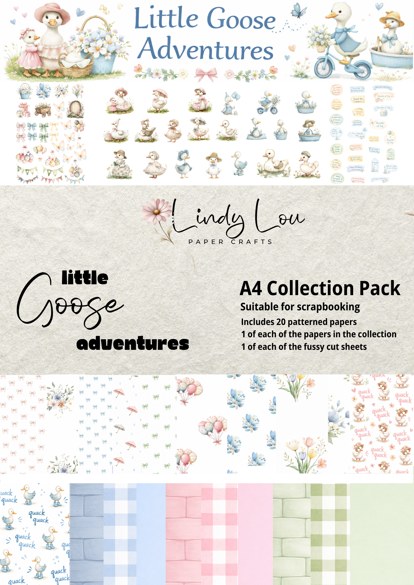A4 Paper Collection - Little Goose Adventures