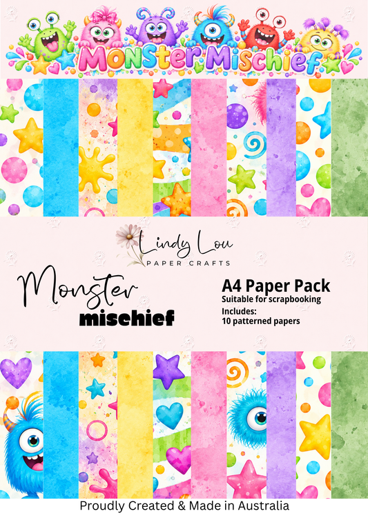 A4 Paper Pack - Monster Mischeif