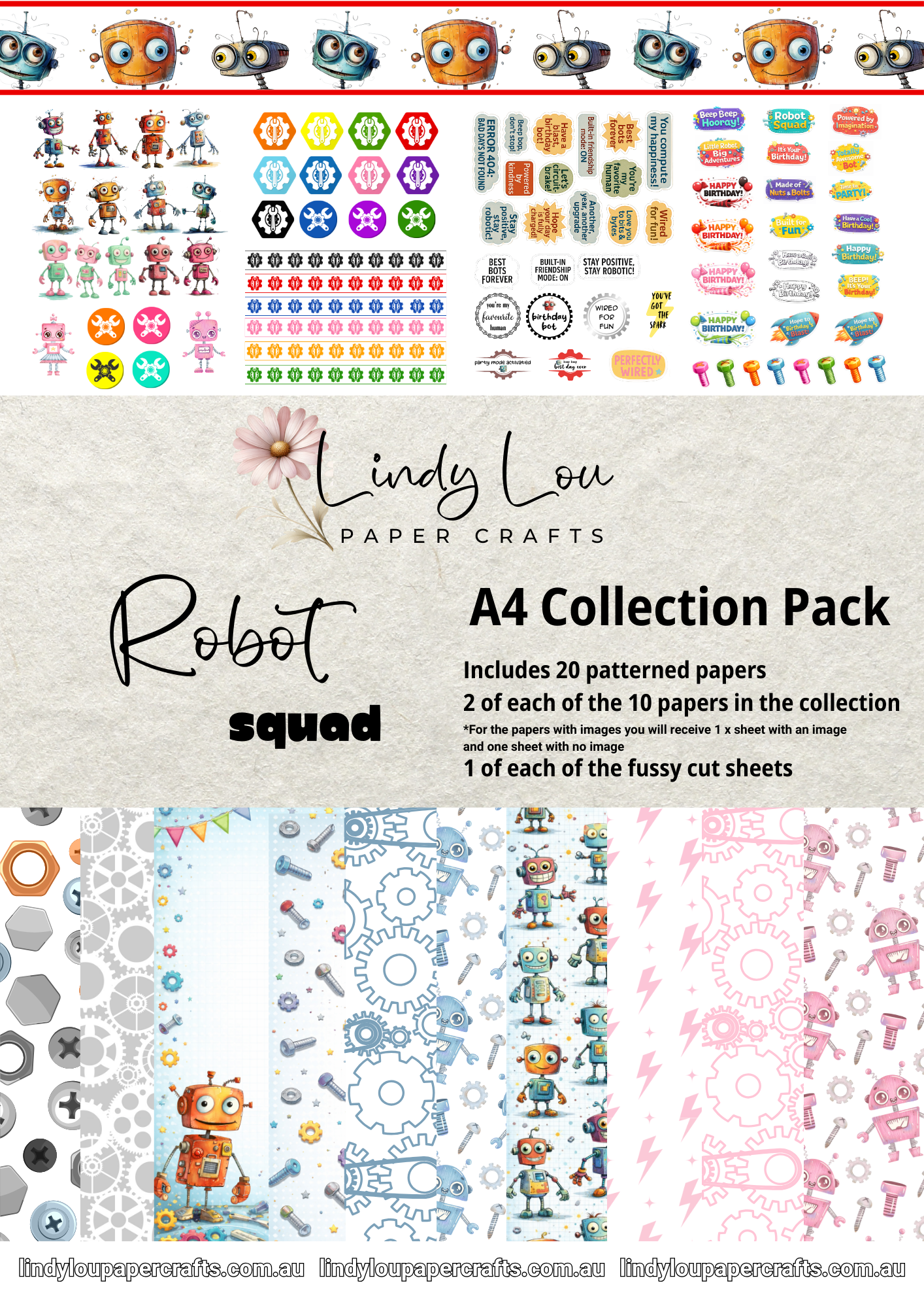 A4 Paper Collection - Robot Squad
