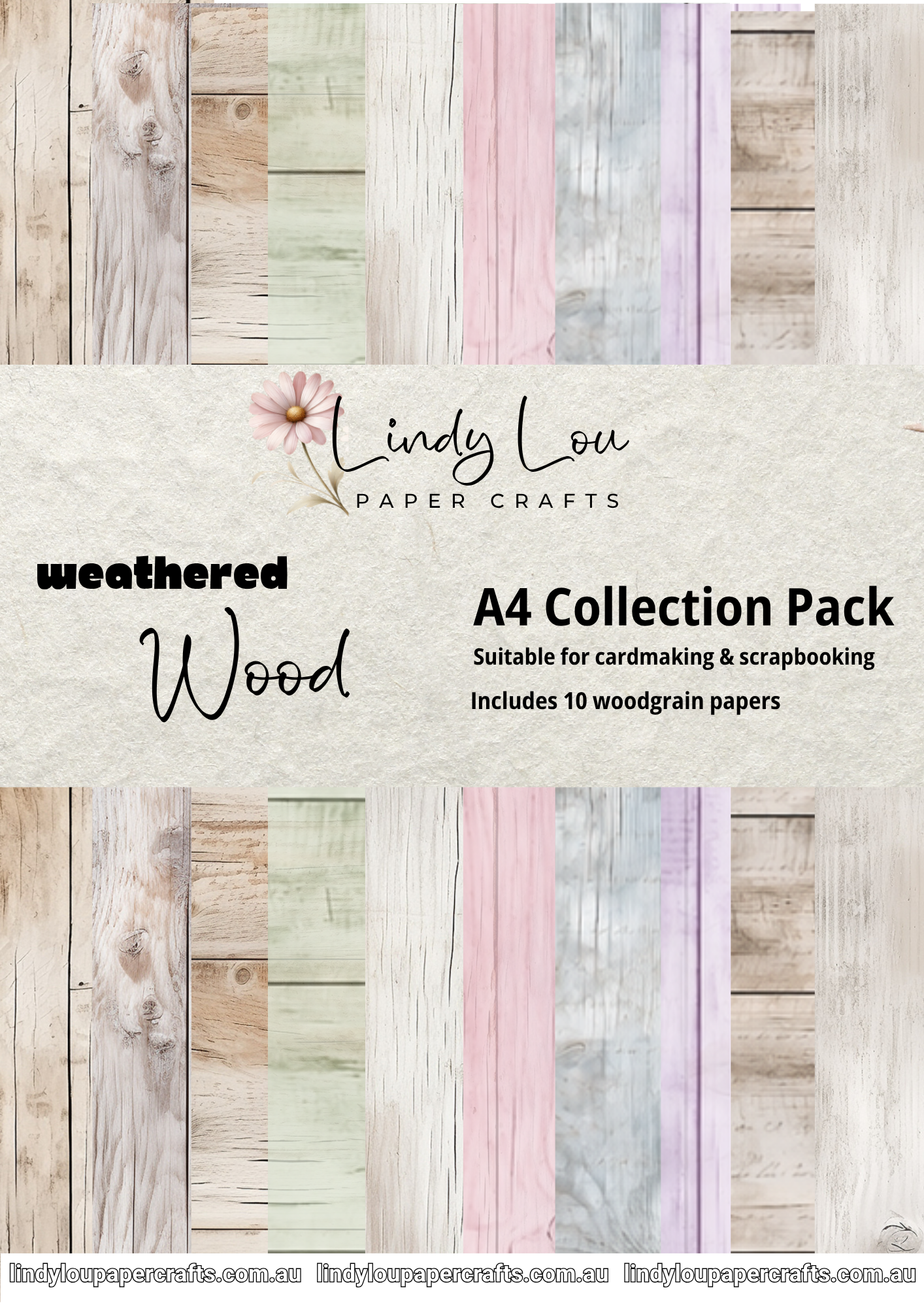 A4 Paper Collection - Weathered Wood