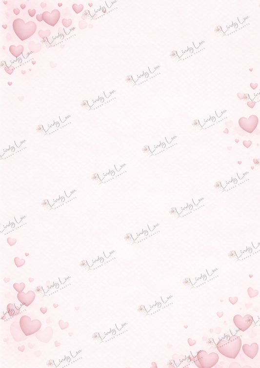 A4 Single Sheet - Mother's Day - Hearts for Mum