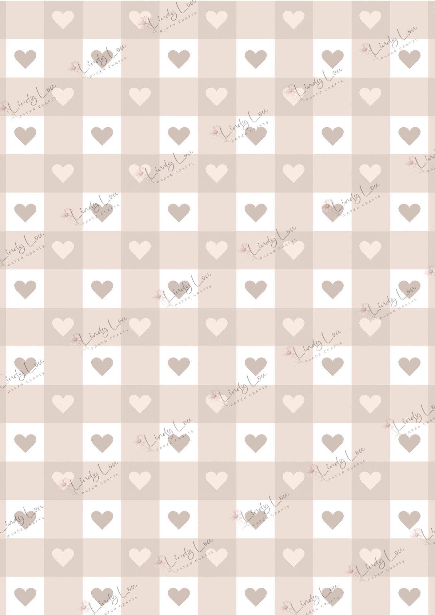 A4 Single Sheet - Tiny Dancer - Gingham Love